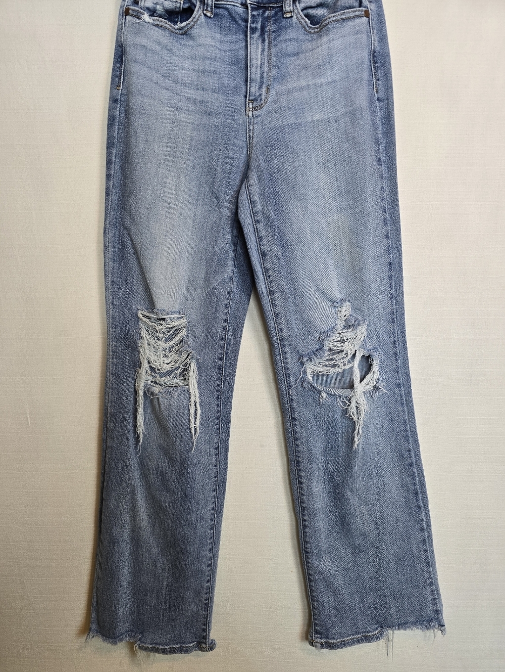 Judy Blue High Rise 90's Straight Fit Jeans In Light Wash JB82502 5/27 - Picture 14 of 15